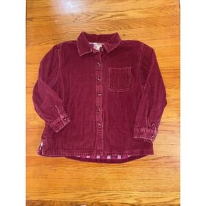 Women's LL Bean  Comfort Corduroy Relaxed Shirt Large